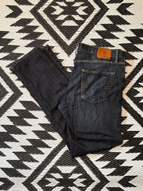 Y2K Lucky Brand Lucky You Dark Indigo Wash Athletic Fit Jeans